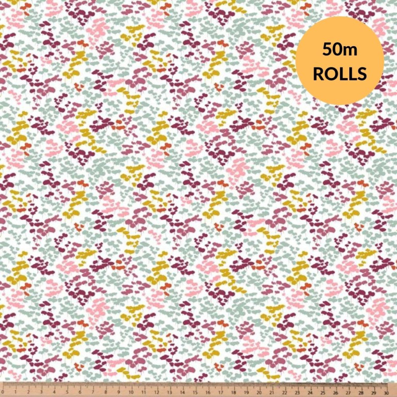 Printed Popelin FINCK White / Muted Multicolored